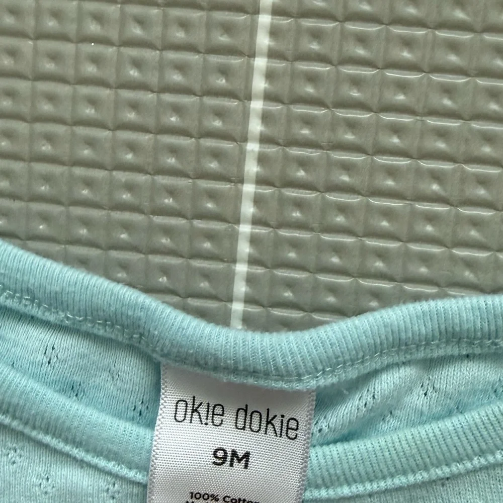Okie Dokie|Baby girl summer set,Mint Flutter Sleeve eyelet Top & Floral Leggings